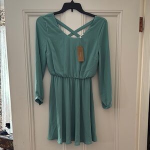 Elegant Teal Dress